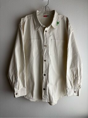 Nintendo San Francisco The Legend of Zelda Korok Canvas Shirt Jacket 2XL NWT